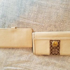 Coach Wallet and Checkbook cover with pen holder